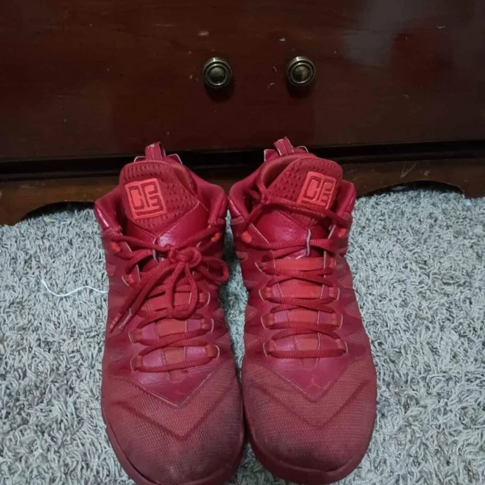 Jordan CP3.IX Red US Size 13 Men - 810868-605 AUTHENTIC Moderately Worn - Picture 6 of 7